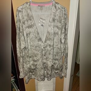 Isaac Mizrahi Sweater Cardigan NWT SZ L